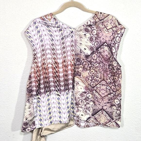 Tiny by Anthropologie Women’s Blouse Wearable Art Boho Mixed Media Size Medium - Picture 3 of 9